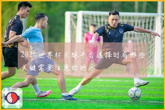 2026世界杯买球平台选择时有哪些关键需要注意的地方