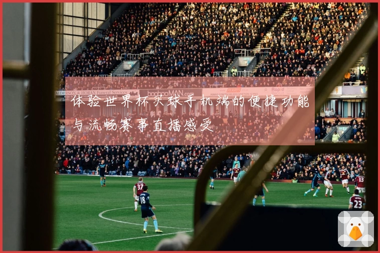 体验世界杯买球手机端的便捷功能与流畅赛事直播感受